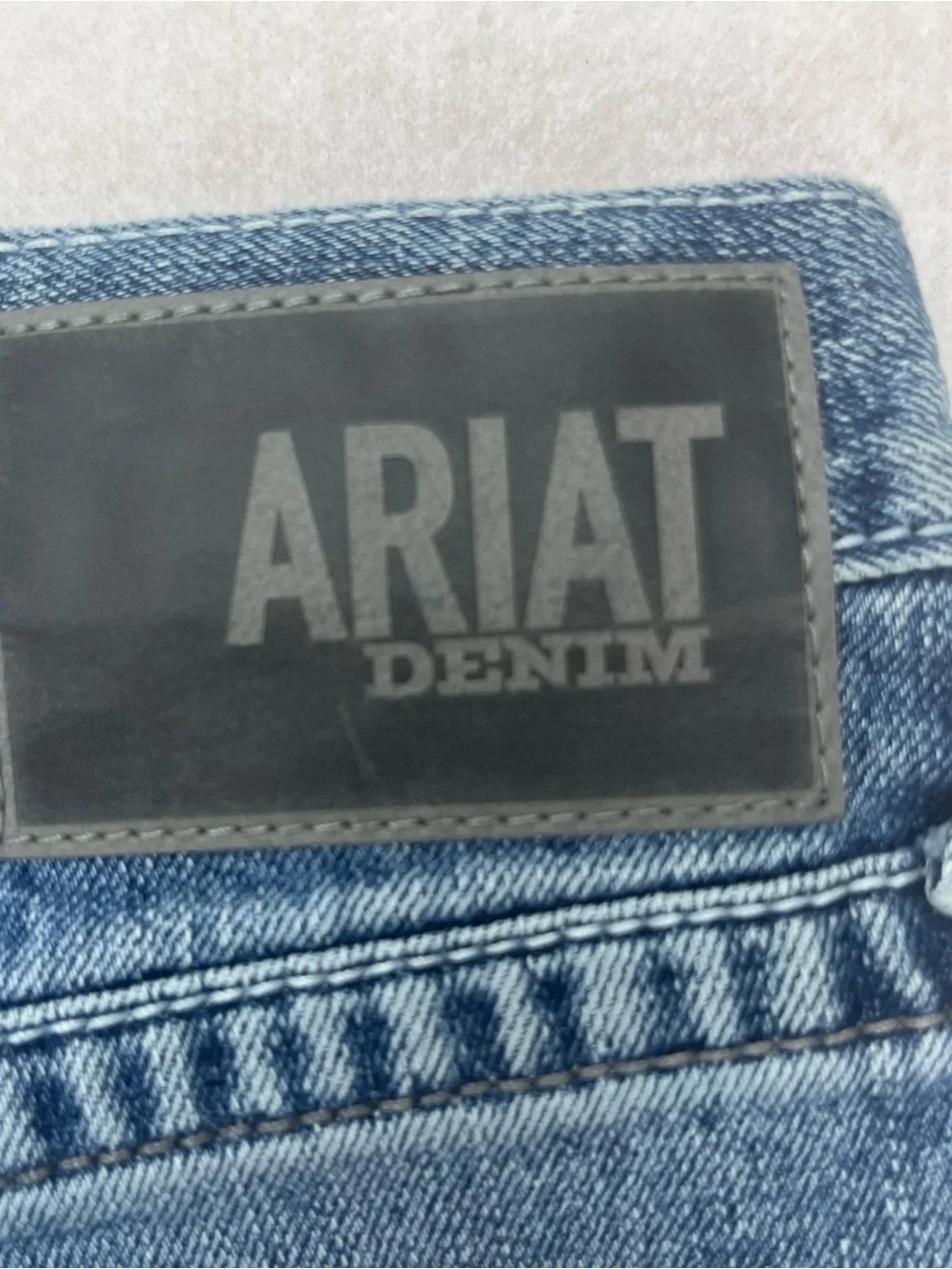 Ariat M2 Mens Traditional Relaxed Boot Cut Medium Wash Distressed Jeans 36x34